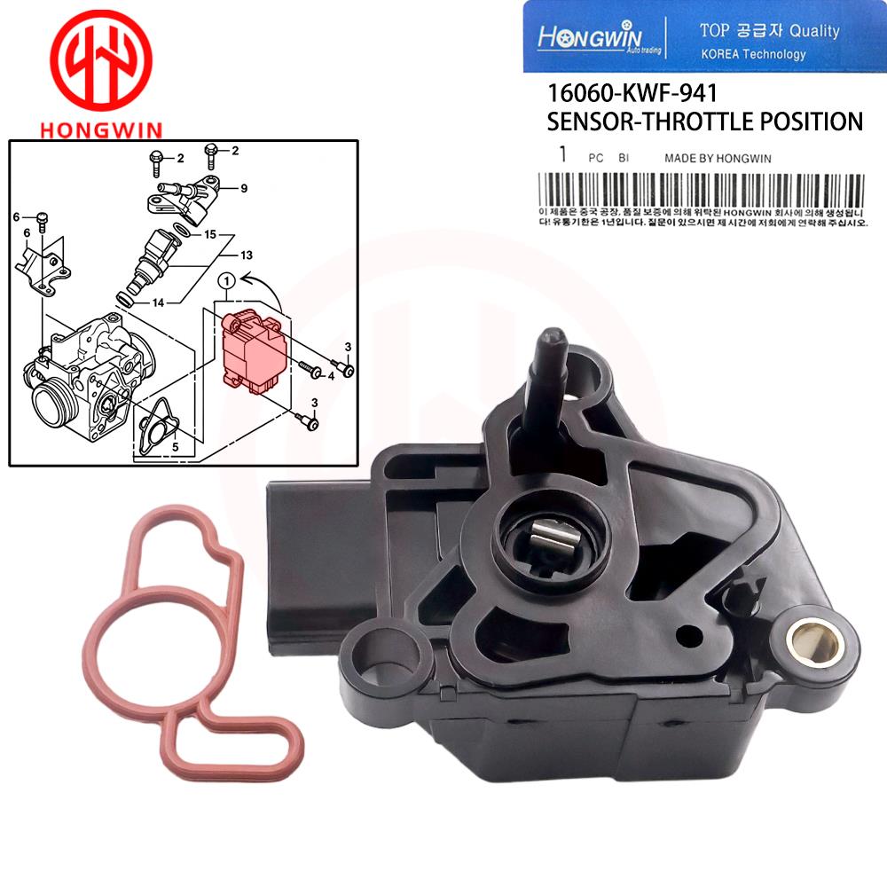 Throttle Body Position Sensor Tps 16060-KWF-941 For Honda CBR CBR150 CB150R CBF125 2009-2013 CBR125R 2011-2016 CB150RC CBR250R