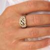 Luxury Direct Two-color Diamond-encrusted Winding Ring, Year of The Snake Zodiac Natal Year Gift Creative Animal Jewelry