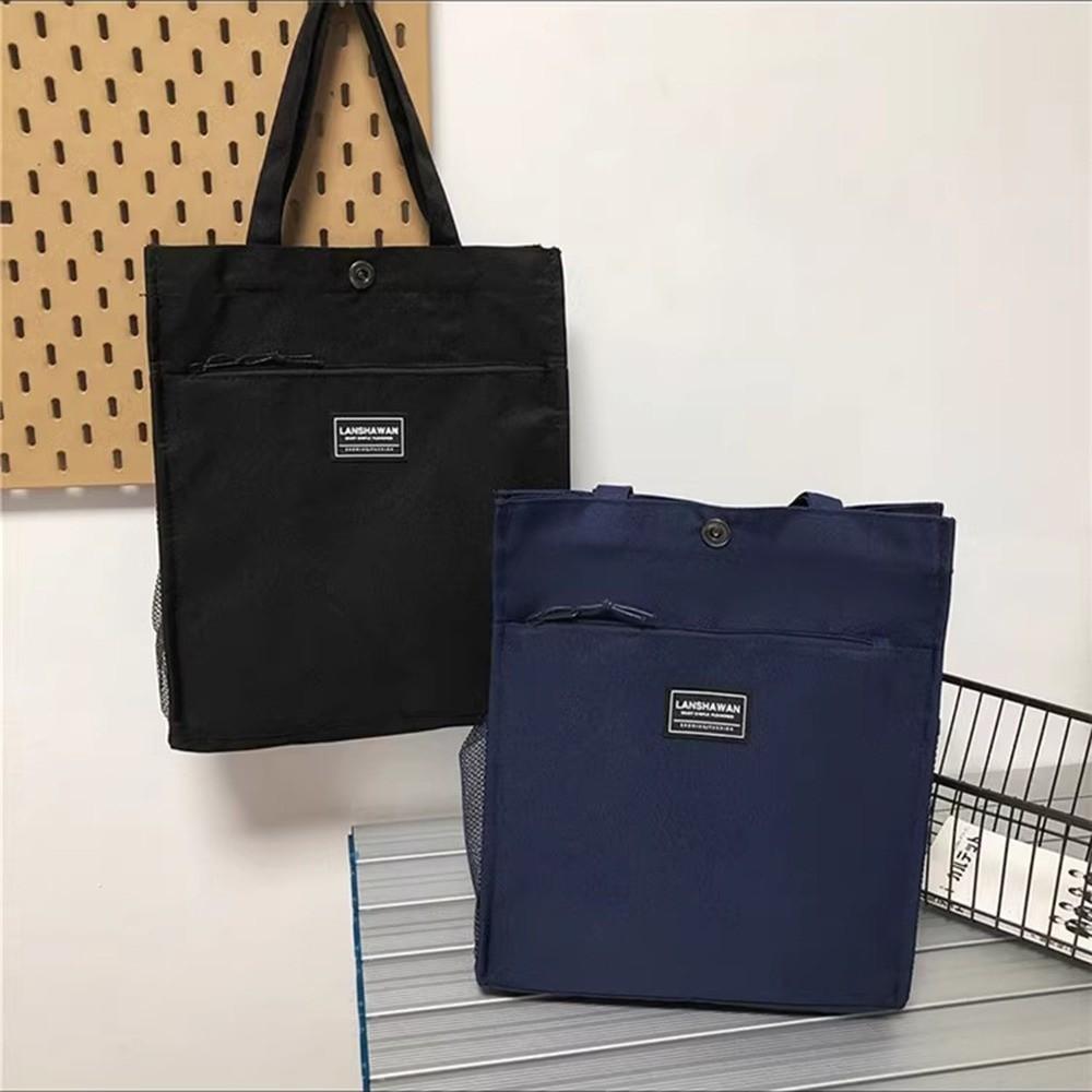 Large Capacity Male Commuting Tote Bag Oxford Cloth Portable File Bag Lightweight Handbag  Unisex