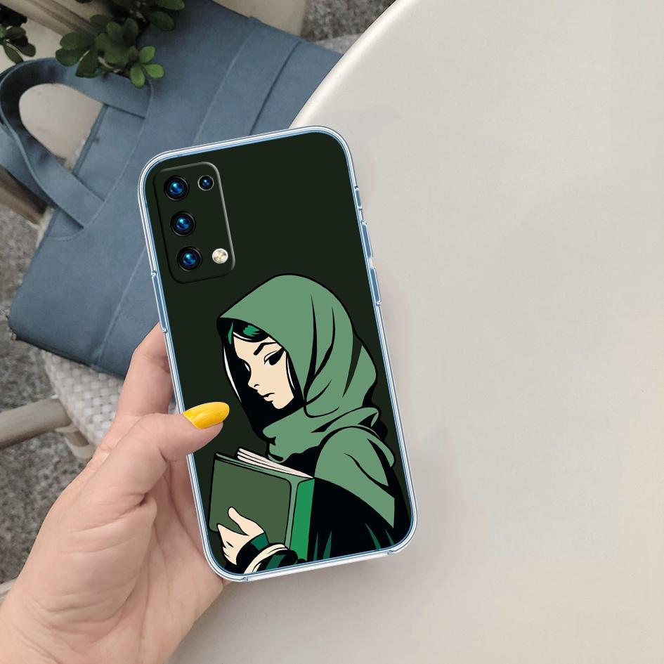 LO54 Islamic Muslim Girls text Phone Case for Motorola Moto G7 G8 G9 G84 G85 G73 G24 G15 Z2 Play Power Plus