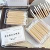 200Pcs Manicure Tools Nails Wooden Tip Cotton Stick Buds Disposable Ultra-Detail Corrector Nail Polish Remover Clean Sticks