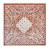 90cm Women's Cashew Silk Scarf: European-American Retro Paisley Print Headscarf