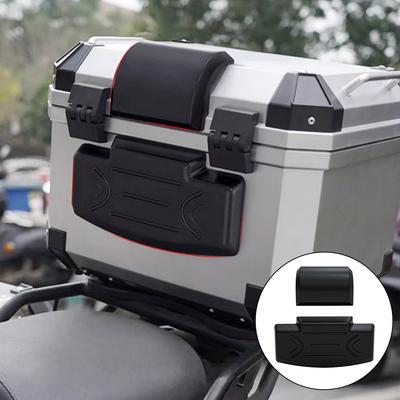 2 Stück Motorrad Sozius Rückenlehne Rückenpolster Stoßfest Moto Hinten Oben Für 45L Kofferbox Gepäck Selbstklebendes Polster