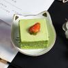 Ceramic Small Storage Tray Creative Korean Cartoon Kitten Plate Snack Cake Plate Jewelry Dish Sauce Dish Home Kitchen Tableware