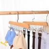 Solid Wood 8 Hook Hanger Rack Multifu Drying Rack For Hanging Belts Hats Vests Underwear Silk Scarves Household Storage Goodies