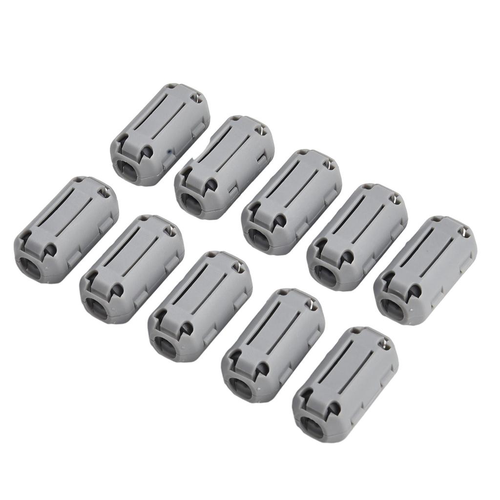 Ferrite Ring Core Clips 10 Pack for USB Mouse & Headphone Cables Minimizing Electromagnetic Interference Effectively