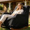Patio Rocking Chair Cover Heavy-Duty Waterproof All-Weather Rocking Chair Cover With Bottom Drawstring For Porch Beach House