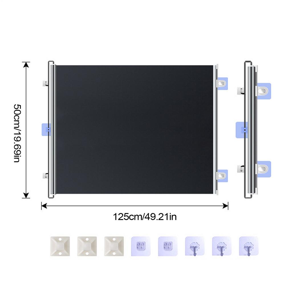 

Pet Entrance And Exit Barriers Wide Retractable Dog Gate Lightweight Scratch-Resistant Barrier Long-Lasting Fence For Cat & Dog