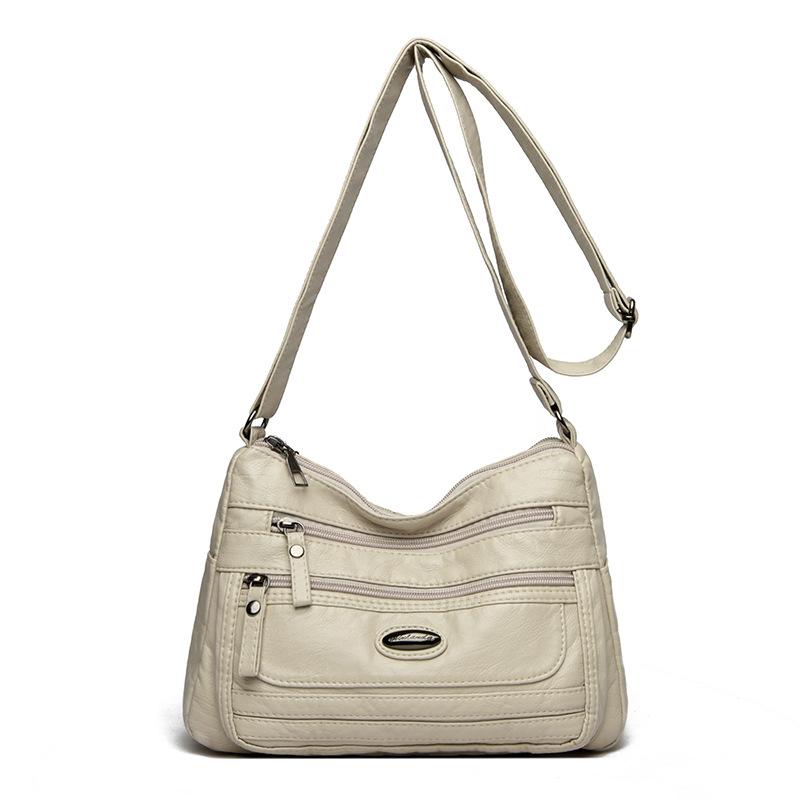 Large Capacity Shoulder Bag Women's Crossbody Bag Soft Leather Mother Bag