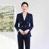 Women's Navy Blue Professional Suit Set