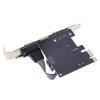 PCIE 2 Port Serial Expansion Card PCI for Express PCI-E To DB9 X2 RS232 COM Adap