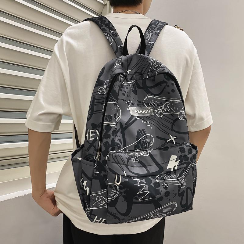 Мужской рюкзак с принтом граффити для женщин — фото 17