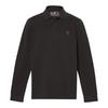 Mens Ribbed Regular Long-Sleeved Polo Shirt