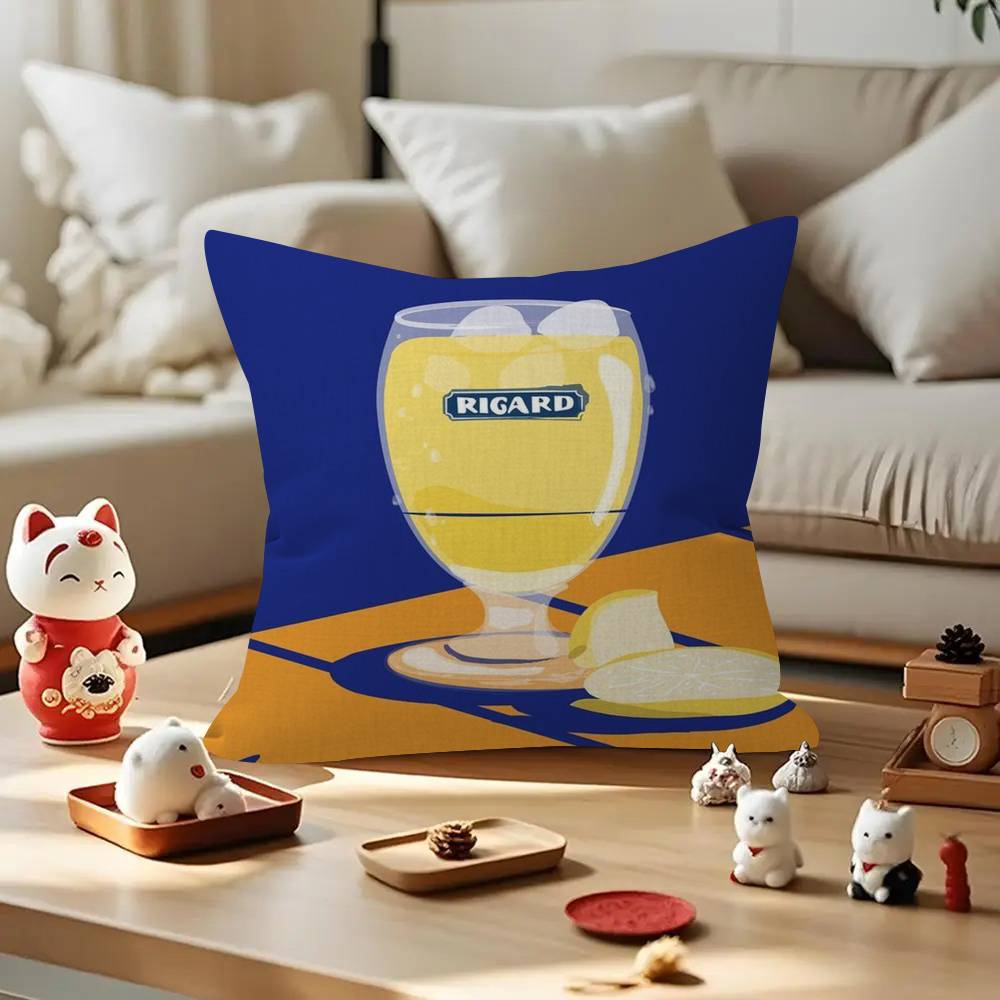 Pillow Anime Pillow Sofa Bed Head Pillow Cover Cushion Cover Fashion LOGO R-RicardES Beer