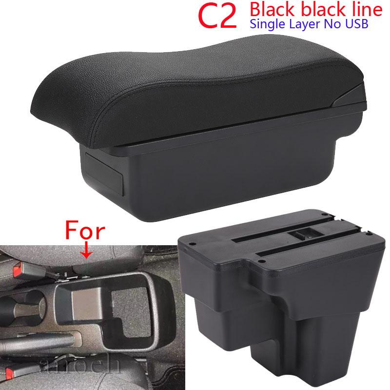 For KIA RIO Armrest Box For KIA STONIC Cerato Car Armrest Curved Surface leather Simple installation Storage box 2015-2025