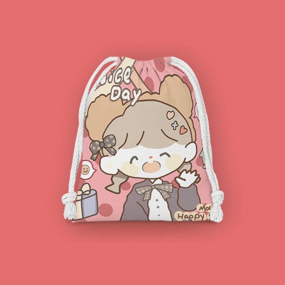 

Double-sided Printing Printed Cosmetic Bag Plush Material Toiletries Pouch Party