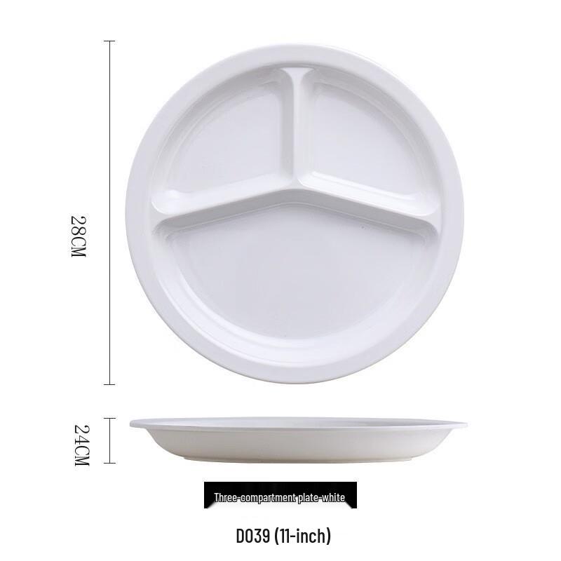 Mo De Lan Ka Japanese Style Ceramic 3-Compartment Meal Plate
