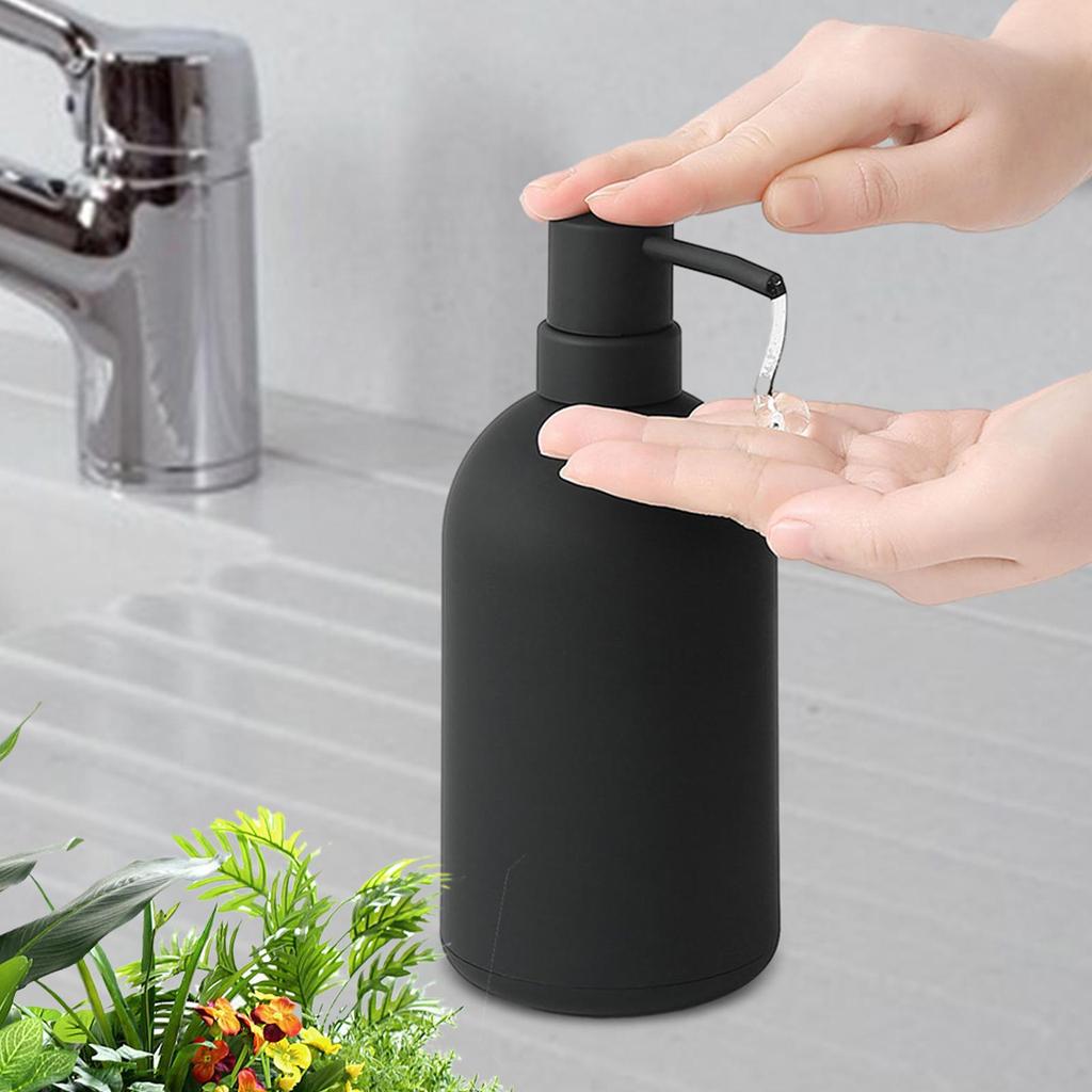 Black Soap Dispenser Empty Dish Soap Dispenser Travel Bathroom Decor for Shampoo Apartment Home Simple Style Dish Soap Pump