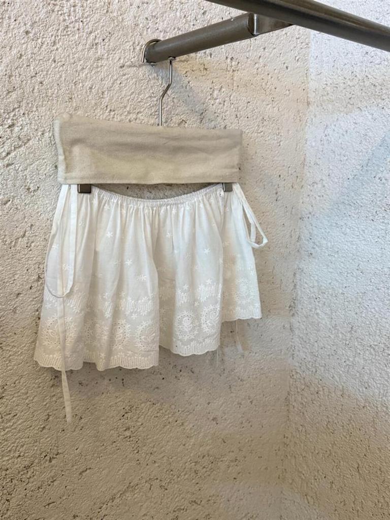 Spring Korean Style Chic Lace-Up Layered Skirt - Sweet, Versatile, and Stylish