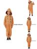 Christmas Gingerbread Cosplay Pajamas And Apron For Kids With Zipper Closure For Holiday Sleepwear