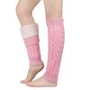Gestrickter Beinwärmer Damen Balletcore Langer Beinwärmer mit flauschigem Innenfutter für Mädchen Balletcore Strümpfe Handgelenkwärmer Handschuhe
