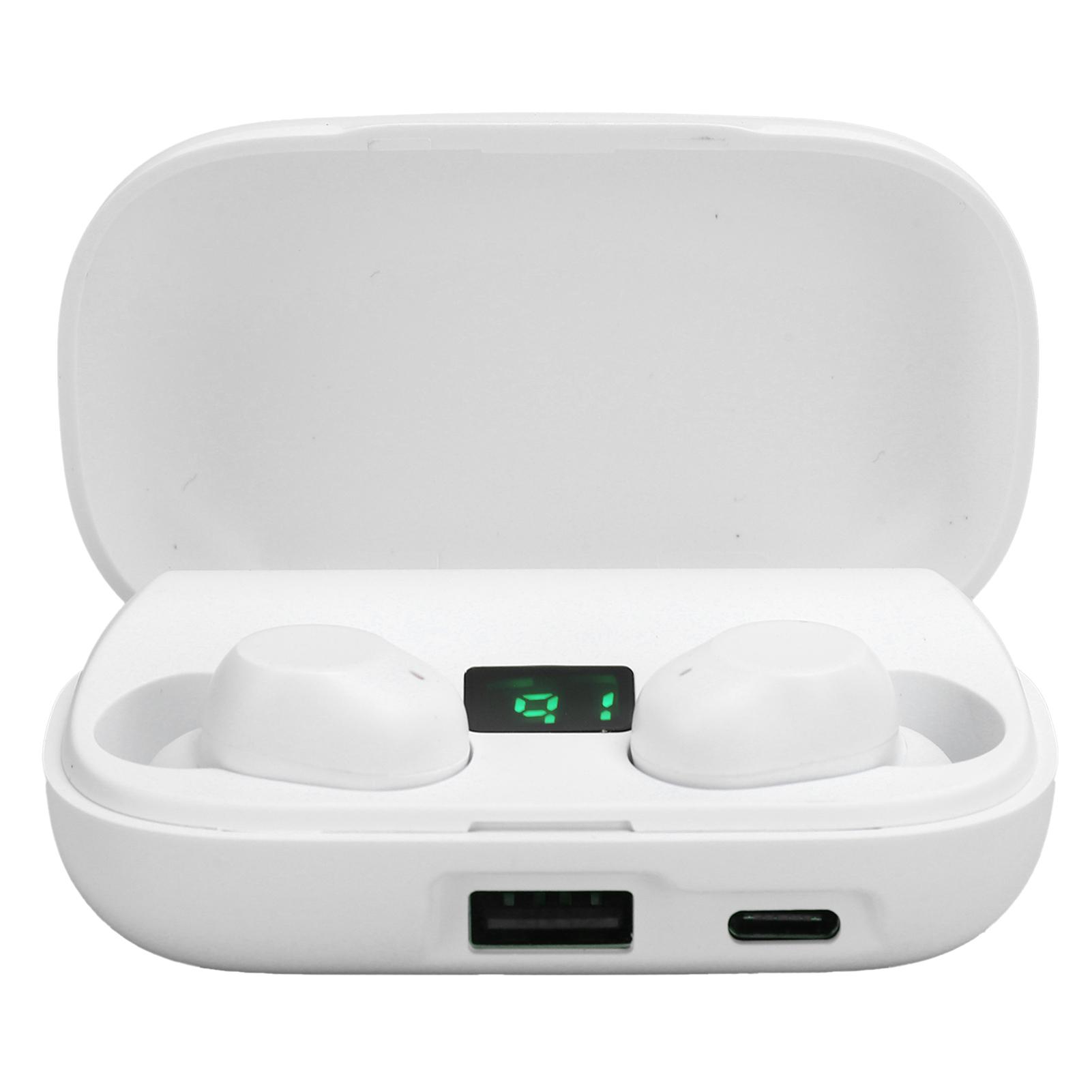 

CV‑10 TWS Wireless Binaural Stereo Bluetooth Headset HiFi Earphone Earbuds for Music SportsWhite