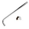 Shower Arm Pipe 50m Total Length 20mm Diameter Round Stainless Steel Chrome Plated Rust Resistance Shower Head Arm