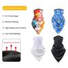 Cooling Ice Silk Face Mask Sun Protection Breathable Summer Sunscreen Mask Soft Triangular UV Protection Mask for Outdoor Sport