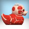 TUBBZ XL: Attack on Titan - Colossal Titan Cosplay Rubber Duck Collection Figure (XL, 10 inches)