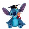 2025 Graduation Stitch Plush Toy  Fox Plushie with Embroidery Super Soft Short Plush PP Cotton Filling Graduation Theme