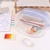 Multiple Sections Pencil Bag Large Capacity Stationery Storage Pencil Case Korean Style