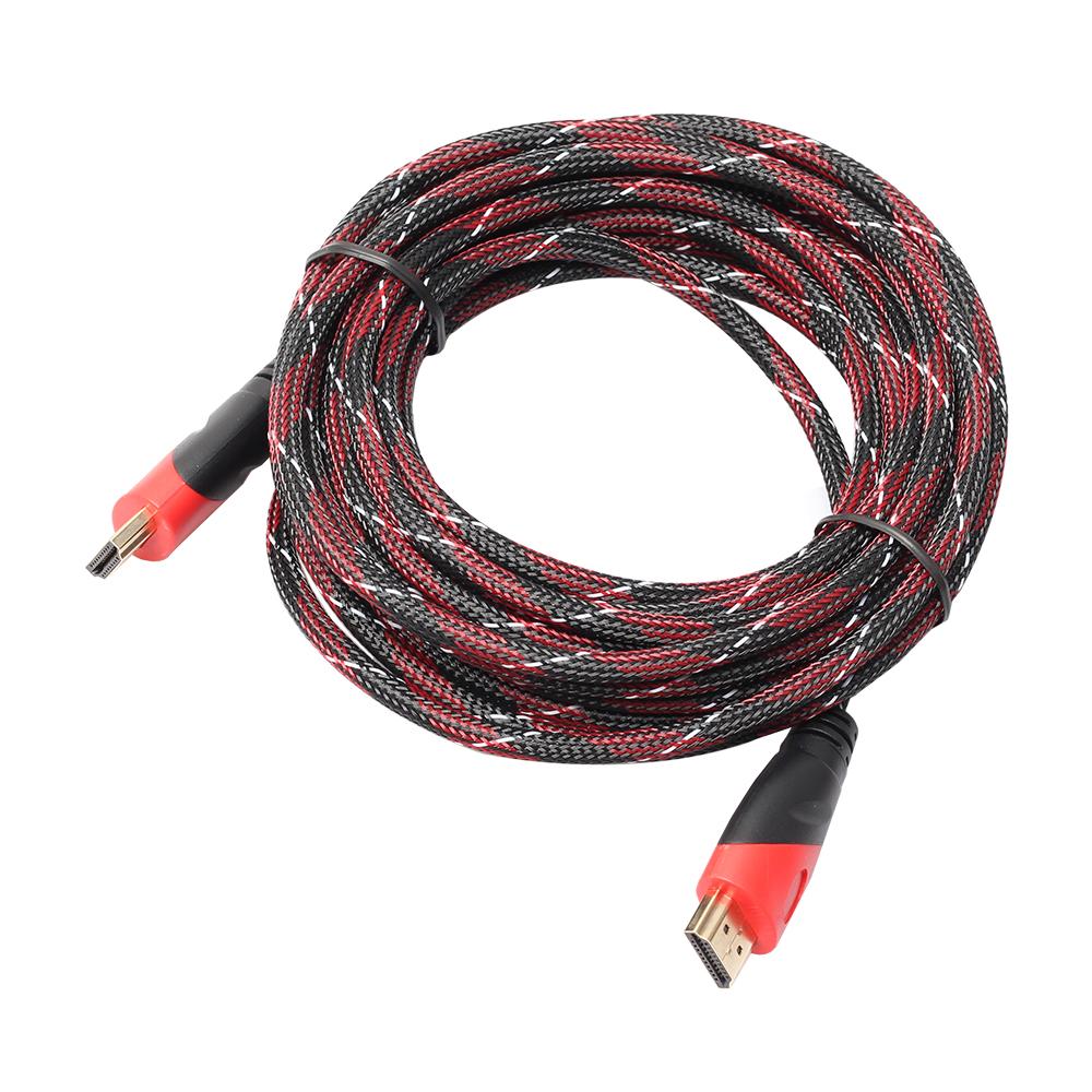 

5.0M Braided HDMI Cable V1.4 AV HD 3D for PS3 Xbox HDTV 1080P As Shown A