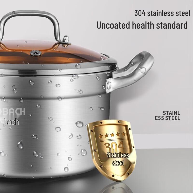 Kangbahe New European Style 304 Stainless Steel Soup Pot