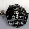 1pc Winter Season Automatic Folding Umbrella - 8-Rib Automatic Open/Close, Portable Collapsible Compact Umbrella yy251218037