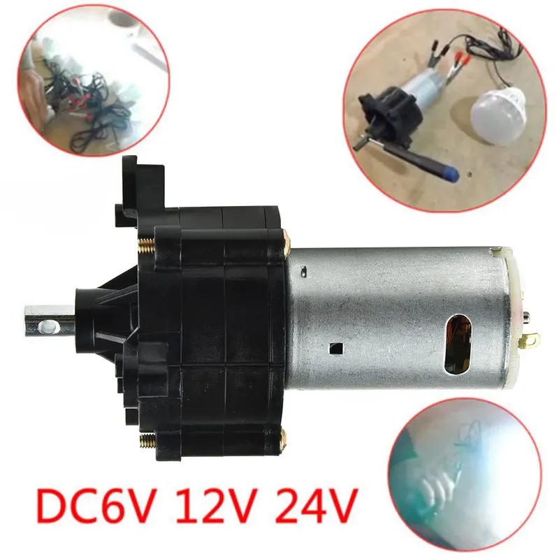 Wind DC Generator Hand Dynamo Hydraulic Test Generator Gear Motor DC 6V 12V 24V Motor Machine Supply Generator Power Supply