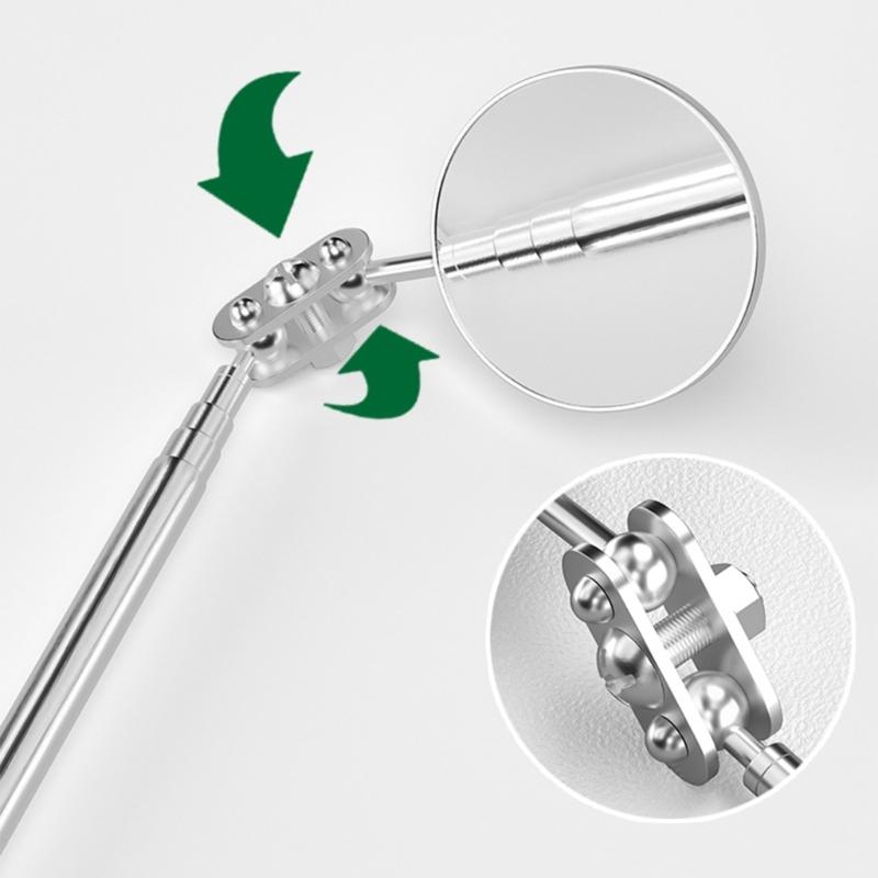 360 Degree Rotating Extendable Handle Car Inspection Mirror For Mechanics Aviation Welding Automotive Construction Work