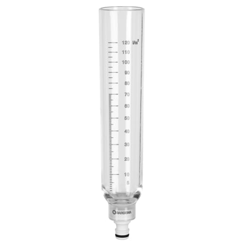 GARDENA Rain Gauge, Garden Decoration, ClickUp!, Transparent, 28.9cm Tall X 8cm Diameter, 11340-20