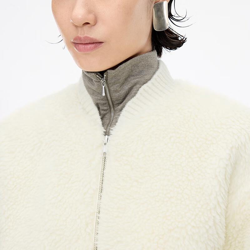 JNBY 2025 Winter Faux Fur Loose Short Jacket 5P0T13440