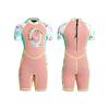 Children's Diving Suit 2MM One-piece Short-sleeve Sunscreen Swimsuit Girls With Thickened Warm Snorkeling Surfer