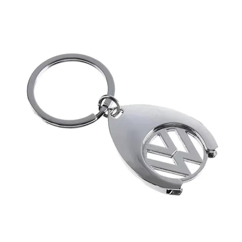 Car Keychain Waist Hanging Metal Keyrings for Volkswagen VW Beetle BORA GTI GOLF PASSAT Polo SCIROCCO Sharan TIGUAN TOURAN Ae8