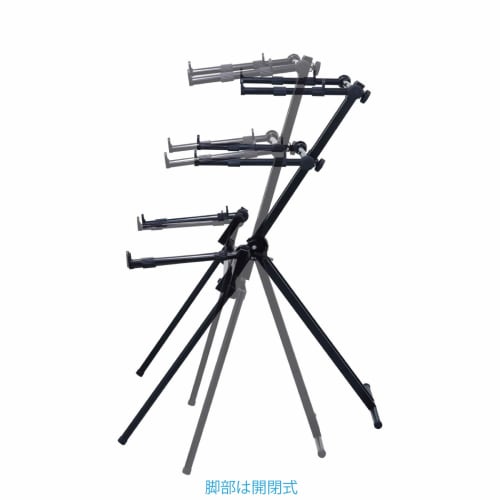 Kikutani 3-Tier Keyboard Stand, Black, AKB-668
