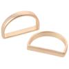 12 Pcs Metal Stainless Steel Napkin Rings Matte Gold Buckles Metallic Adornment  Table Settings