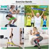 [Latex Resistance Band] Medium Tension Latex Resistance Band | Stackable Design, Nylon Material, Multi-Level Resistance, No Batteries Required