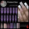 140Pcs/Box Nail Forms Set Colorful Full Nail Forms Top Molds Tips For Nails Gel Extension Forms Fake Building Mold Tools