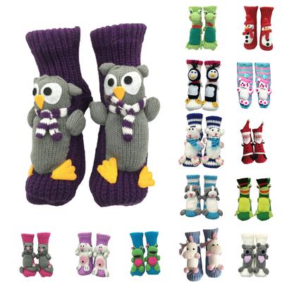 Women's 3D Cartoon Thick Woolen Socks, Adult Floor Socks, Christmas Socks