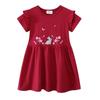2025 Summer Collection: Cute Girls' Pure Cotton Short-Sleeve Dresses