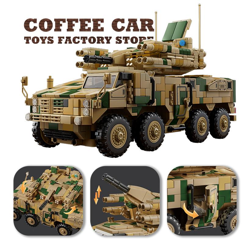 NEW Army Heavy Tank MOC Bricks Set WW2 Military Armored Cars Building Blocks War Panzer 3D Model Children Toys Birthday Gift DIY
