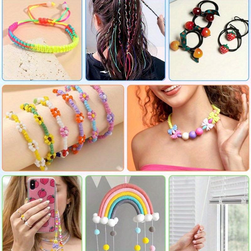 Armband Schnur, Robuste Regenbogen Schnur für Schmuckherstellung, Halsketten, Perlenarbeiten und Kunsthandwerk