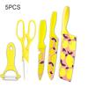 WXCOO Colorful Knife Set Fruit Peeler Vegetable Slicing Kitchen Accessories Wheat Straw Cooking Cutter Butcher Knife for Kitchen