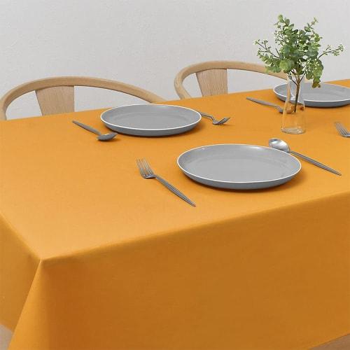 STYLE Decor Tablecloth, 100% Cotton, Stylish Rectangular, Nordic Style, 120 X 150 Cm, Standard, Solid Orange, W4703200